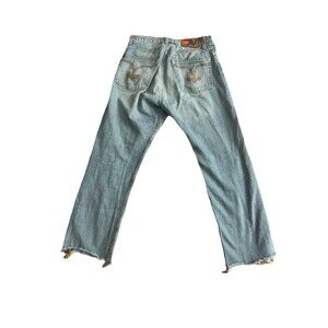 AVIATOR NATION MID RISE RELAXED FIT VTG CANYON JEANS COTTON 27 Medium Wash!